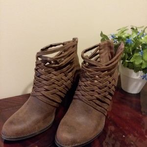 Fergalicious  suede booties Size 9